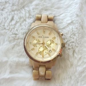 💖MK LARGE BLONDE RESIN WATCH!!!